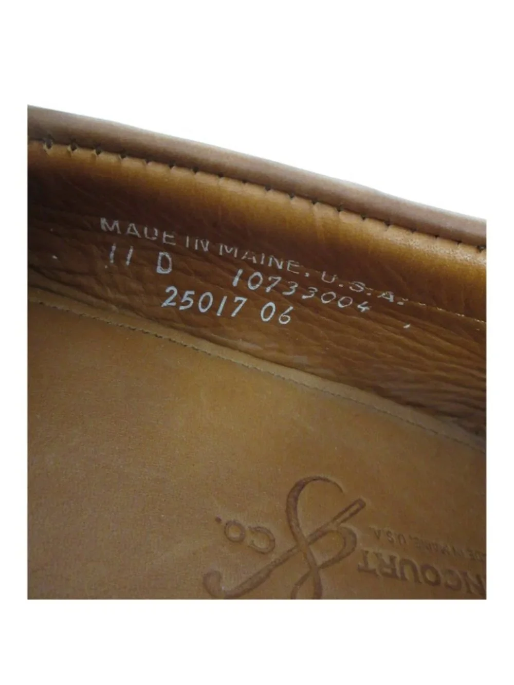 Rancourt & Co Boat Shoes 11 D Navy Leather Moccasin Lace Up USA Made